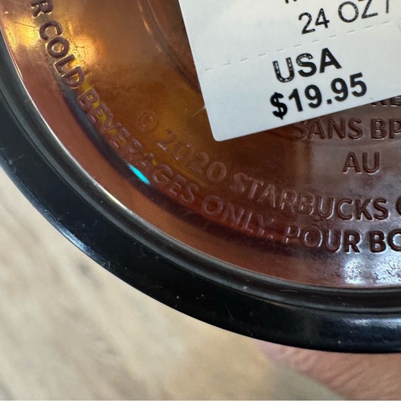 Starbucks Halloween 2020 Night Stripe Gold Tumbler Venti 24oz (TARGET EXCLUSIVE) - Picture 6 of 6